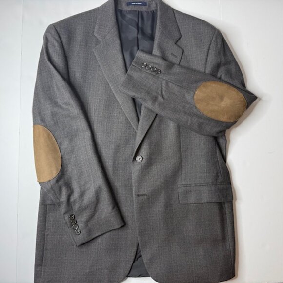 Ralph Lauren Men’s Blazer 44R Gray Wool Cashmere Sport Coat Jacket 2-Button RRL - Picture 2 of 13
